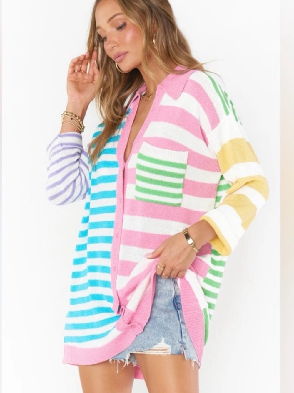 Show Me Your Mumu Oversized Sweater Cardigan size large